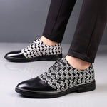 Men's Casual British-Style Korean-Style Pointed-Toe Leather Shoes