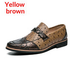Mens Casual Leather Shoes With A Pattern