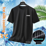 Summer Ice-silk Short-sleeve T-shirt For Men