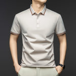 Business-Style Breathable Mens Short-Sleeve T-Shirt