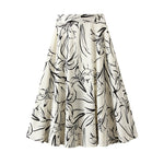 Draped Minimalist And Soft Beige Skirt