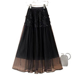 Gentle Medium-length Fairy-like A-line Maxi Tulle Dress