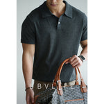 Tencel-linen Blended Floral-textured Knitted Short-sleeve T-shirt
