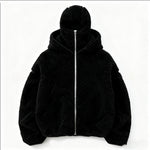Double-hooded Cardigan Fleece Thermal Sweatshirt