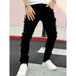 Shanxi Stretchy Slim Straight Pants