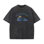 High-end Vintage Snow-washed Mens Top