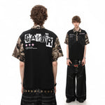 Trendy Camouflage Patchwork Short-Sleeve T-Shirt For Men