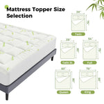 Mattress Protector, Thickened Mattress Pad With Bamboo Fiber Viscose Filling