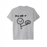 Brain-themed Funny Graphic Loose-fit Crewneck T-shirt
