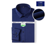 Mens Stretch White Long-sleeve Shirt