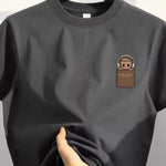 Retro-style Fashionable Printed Casual Mens Top