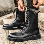 Autumn And Winter Plus Size Men's Long High-top Martin Boots