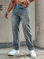 Stretchy Loose Straight Pants