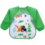 Children's Gown Long Sleeve Kids Waterproof Meal Baby Apron Painting Clothes Bib Protective Clothing