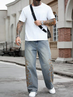 Unlined Loose Straight Pants