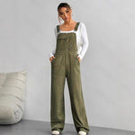 Corduroy Slimming Loose-fitting Jumpsuit