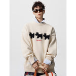 Casual Crew-neck Knit Sweater Loose-fitting And Versatile