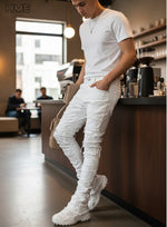Shanxi Stretchy Slim Straight Pants