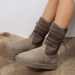 Mid-calf Warm Womens Cotton Boots