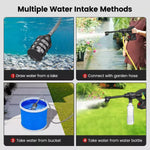 Portable Cordless Car Pressure Washer Water High Jet Wash Cleaner Gun And 2 Battery