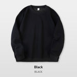 Men's Pure Cotton Composite Long-Sleeve Drop-Shoulder Hoodie