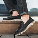 Leather Slip-on Casual Shoes With A Soft Sole
