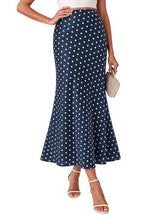 Bohemian A-line High-waisted Chic Silk Midi Dress For Women