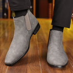 British Style Leather Boots Men's Plus Size