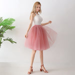 European And American High-waisted Mesh Skirt