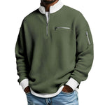 Mens Sports Zip-Up Long-Sleeve Sweatshirt