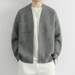 Retro-style Loose-fit Casual Chic Versatile Knit Sweater Cardigan