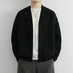 Retro-style Loose-fit Casual Chic Versatile Knit Sweater Cardigan