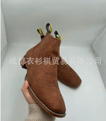 New European And American Embroidered Sleeve Chelsea Martin Boots Men's
