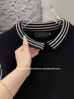 Mens Shirt-collar Knit Sweater For Spring And Autumn