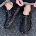 Large-size Wide-toe Mens Loafers Casual Style