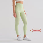 Womens High-Waist Butt-Lifting Fleece-Lined Nude-Feel Sports Tight Yoga Pants