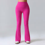 Women's Summer Thin Yoga Pants, Hip-Lifting Flared Fitness Pants, Quick-Dry Stretch Sports Pants, Slim-Fit Bootcut Trousers