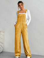 Corduroy Slimming Loose-fitting Jumpsuit