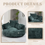 COOLMORE Lazy Sofa Durable Comfort Lounger High Back Bean Bag Chair Couch With Three Pillows For Adults And Kids, Indoor & Outdoor, Single Gaming Sofa Chair For Bedroom,Office