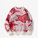 Loose-fitting Retro Chunky-knit Couple Tops