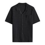 Mens New Short-sleeved Knitted Sweater