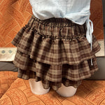 Womens Ruffle Hem Anti-Exposure Skirt For Short Statures