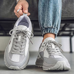 Men's Shoes 2026 Summer & Autumn New Arrival, Breathable Mesh Low-Top Soft Sole Sneakers, Four-Season Height-Increasing Thick Sole Dad Shoes For Men