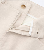 High-waisted Slimming Cotton-linen Dress For Women