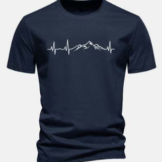 Summer Loose Short Sleeves T-shirt Men's And Women's Round Neck