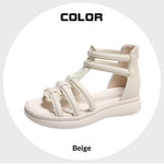 Womens Sandals Fashionable Roman-style Flat-heeled Sandals