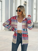 Womens Fashionable Casual VersatileAnd Relaxed-fit Printed Hoodie