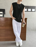 Mens Loose-Fit Fashionable Casual Sports Vest