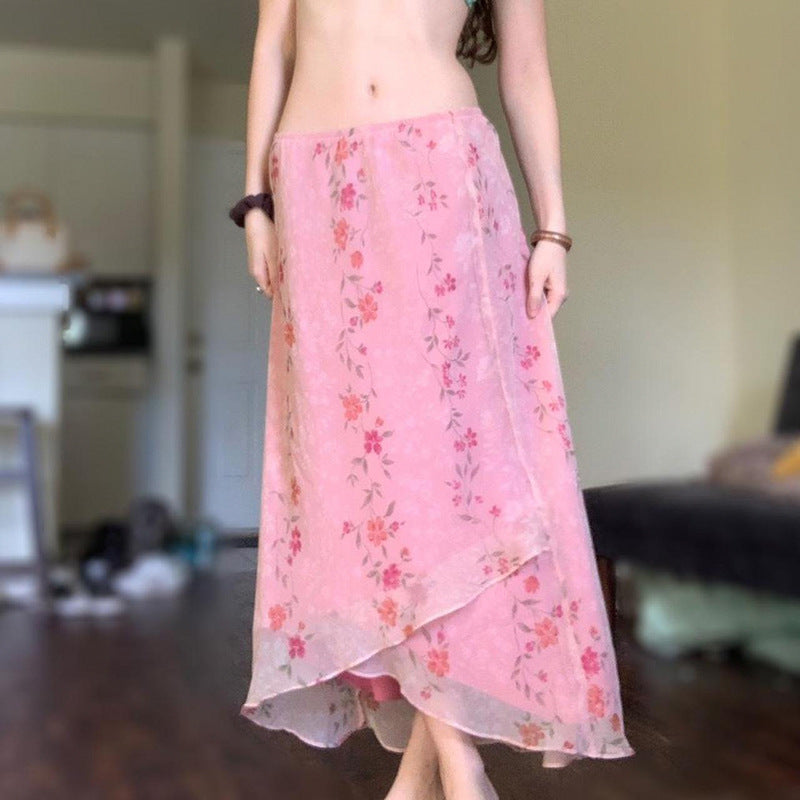 Floral-print Versatile Midi Dress For Women