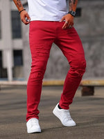 Shanxi Stretchy Slim Straight Pants